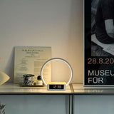 Lippa Nattlampe m. 5W trådløs lading og vekkerklokke - Hvit