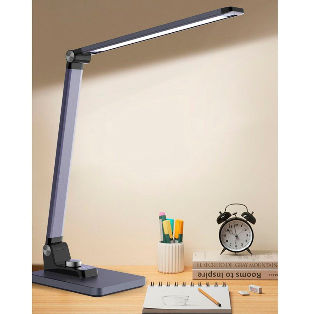 Lippa Aluminium LED Skrivebordslampe - Sølv 