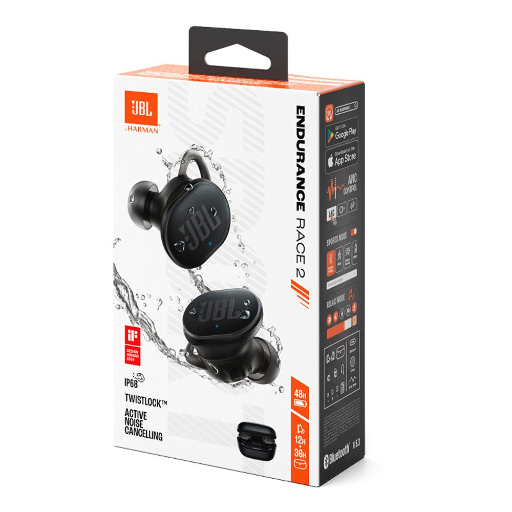 JBL Endurance Race 2 True Wireless Sports Hodetelefoner - Svart