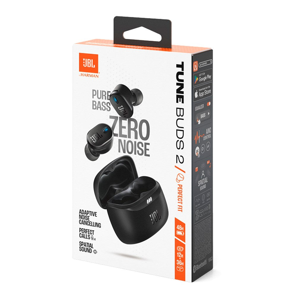 JBL Tune Buds 2 - True Wireless Headphones m. Aktiv støyreduksjon - In-Ear - Svart