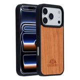 iPhone 17 Pro - EIDERWOOD Magnetisk Træcover - MagSafe Kompatibel - Kirsebærtræ
