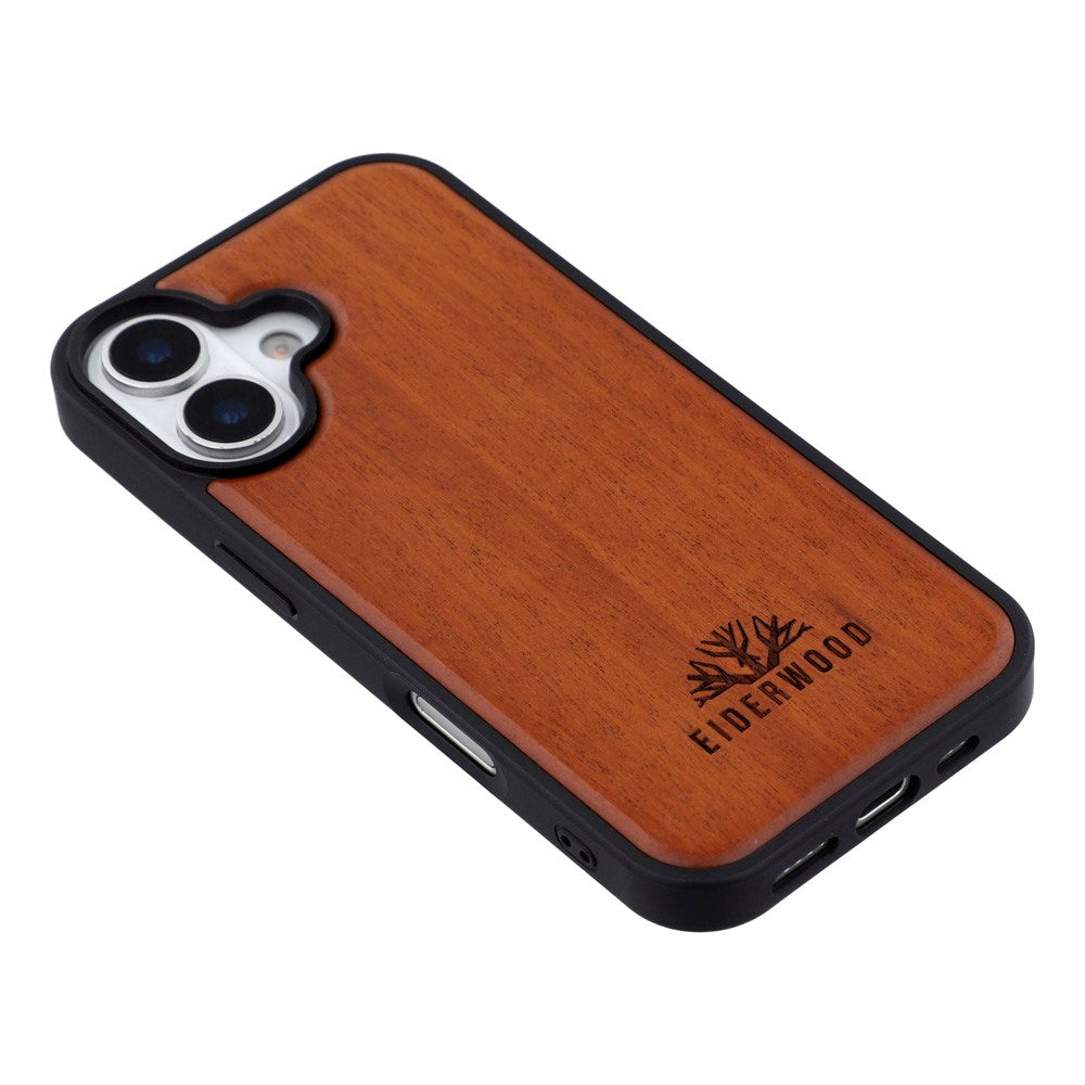 iPhone 17 - EIDERWOOD Magnetisk Træcover - MagSafe Kompatibel - Rosentræ