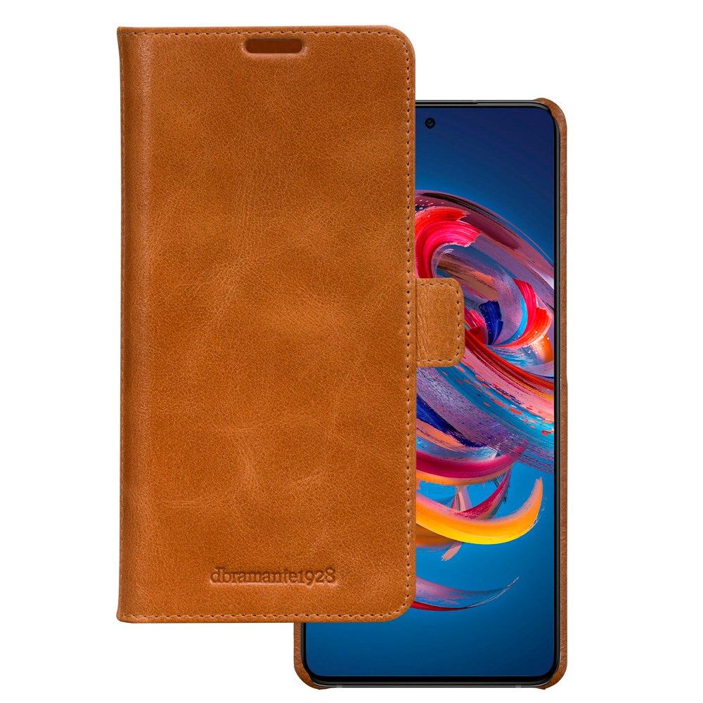 Samsung Galaxy A52s (5G) / A52 (4G / 5G) - dbramante1928 Lynge 2-i-1 Ægte Læder Flip Cover - Tan