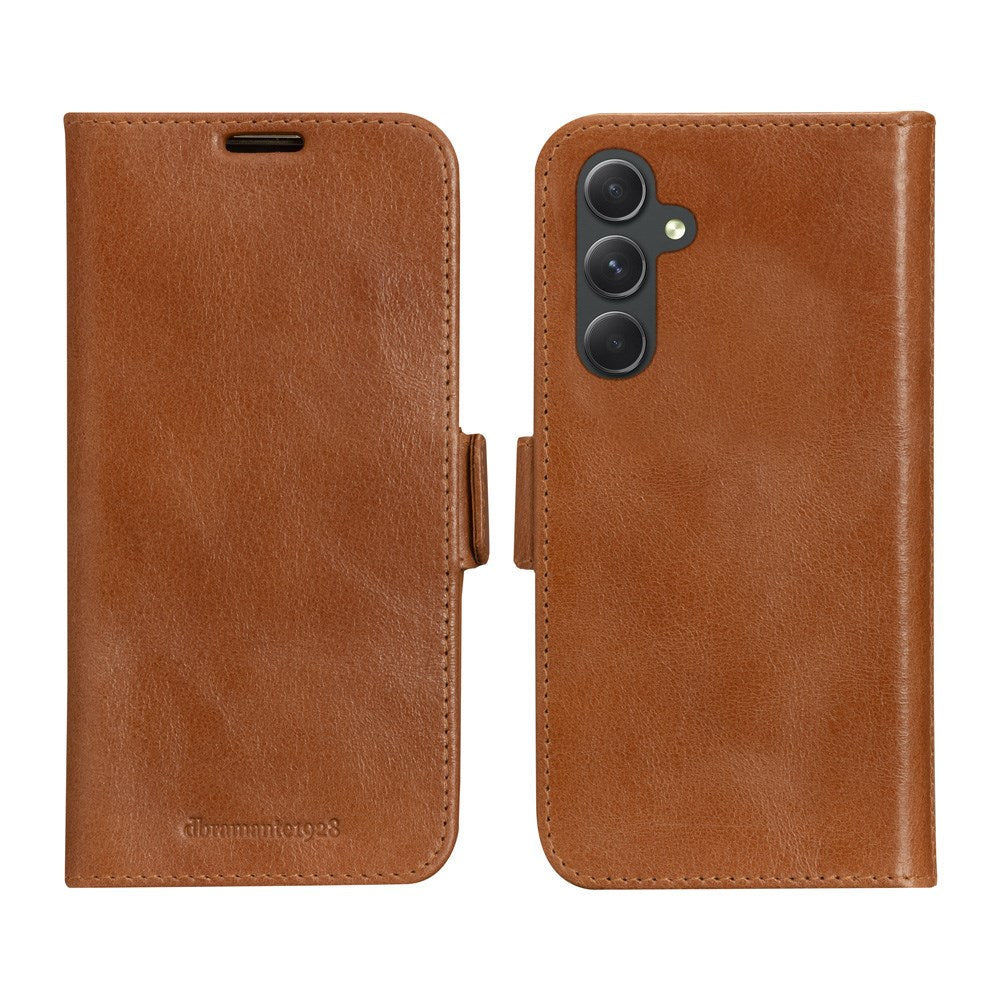 Samsung Galaxy A54 (5G) - dbramante1928 Lynge 2-i-1 Ægte Læder Flip Cover - Tan