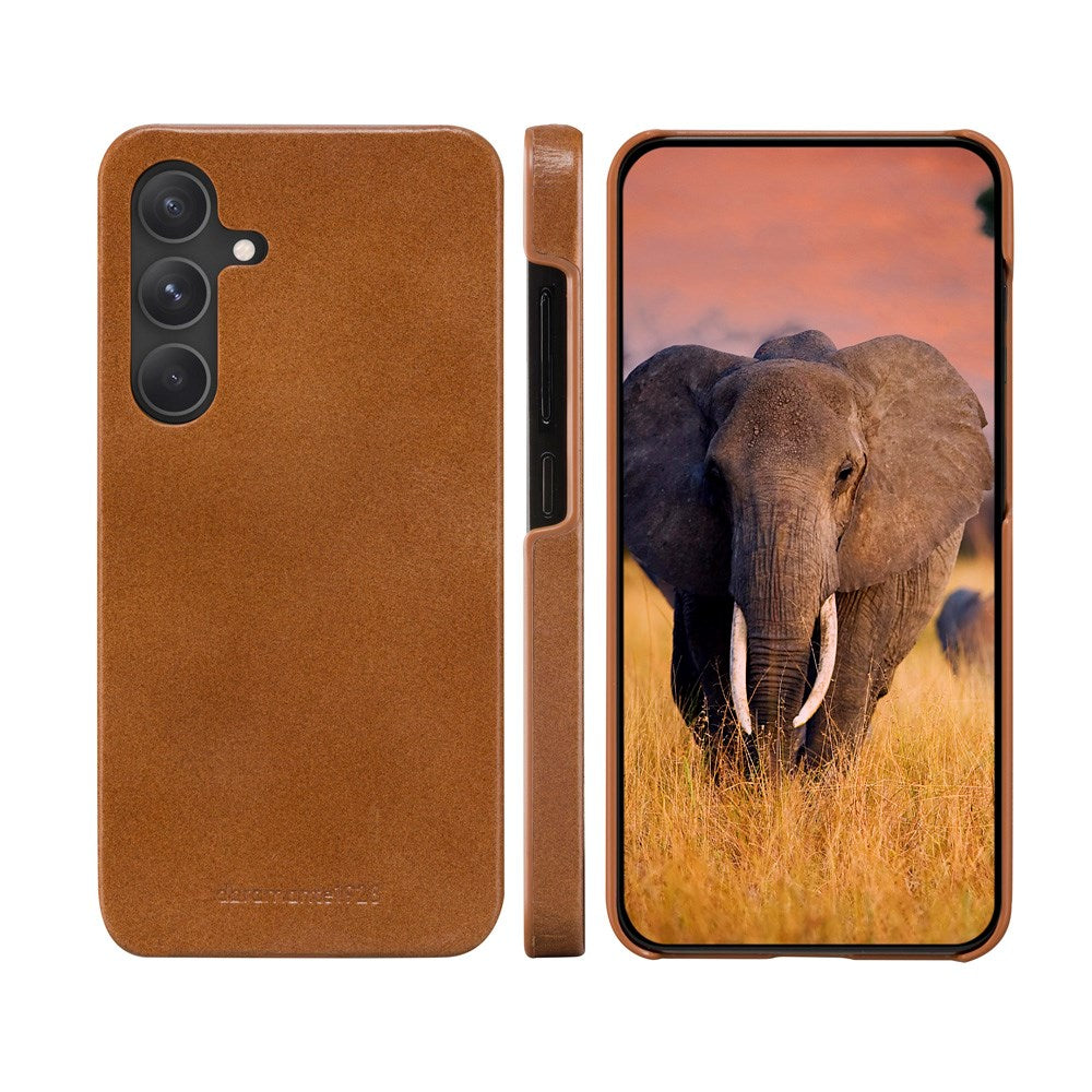 Samsung Galaxy A55 (5G) - dbramante1928 Lynge 2-i-1 Ægte Læder Flip Cover - Tan