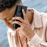 Samsung Galaxy S23+ (Plus) dbramante1928 Lynge Ægte Læder Magnet Flip Cover - Black