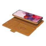 Samsung Galaxy S20 - dbramante1928 Lynge 2-i-1 Ægte Læder Flip Cover - Tan