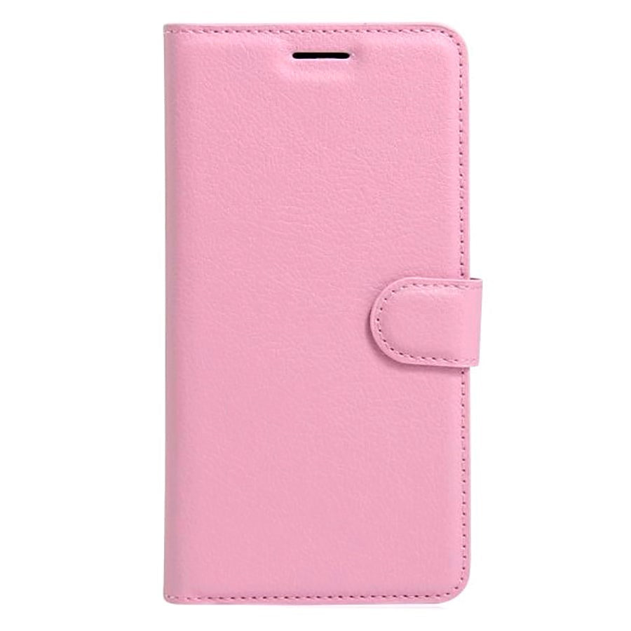 Apple iPhone SE (2022/2020)/8/7 Litchi FlipCover m. Kortholder - Rosa