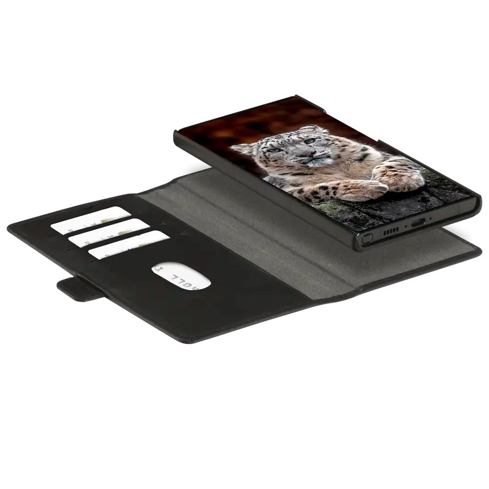 Samsung Galaxy S24 Ultra dbramante1928 Lynge Magnet Flip-deksel i ekte skinn - svart