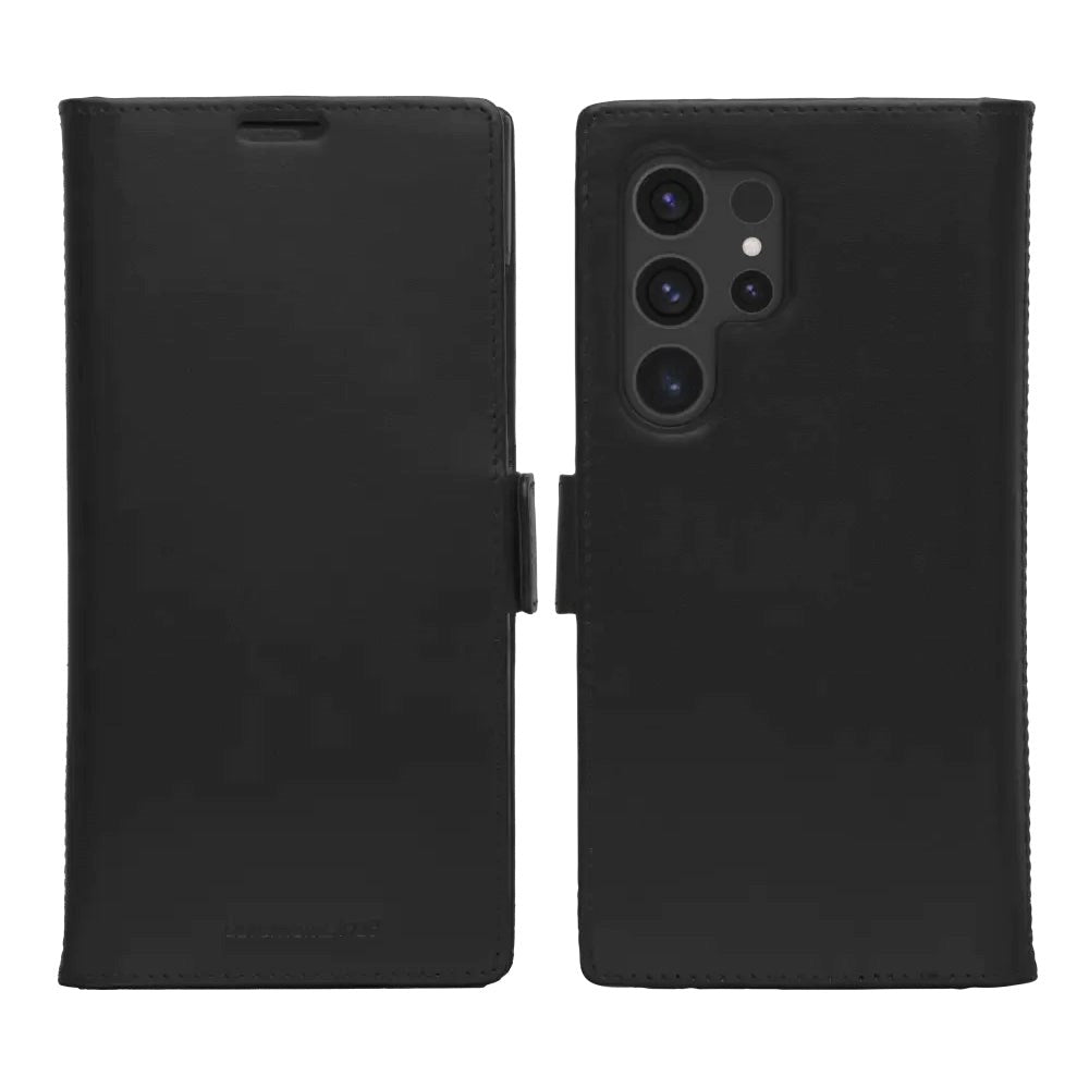 Samsung Galaxy S24 Ultra dbramante1928 Lynge Magnet Flip-deksel i ekte skinn - svart