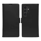 Samsung Galaxy S24 Ultra dbramante1928 Lynge Magnet Flip-deksel i ekte skinn - svart