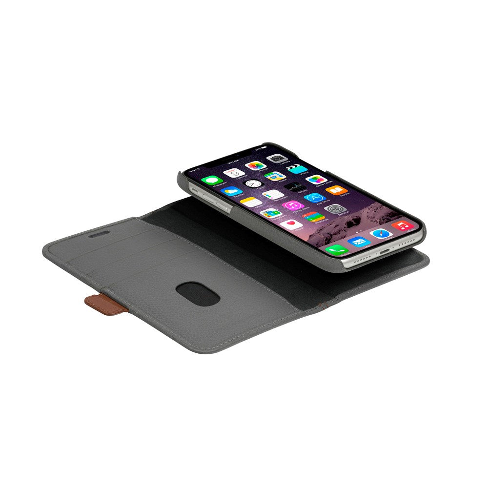 iPhone 11 - dbramante1928 Lynge 2-i-1 Ægte Læder Flip Cover - Pebbled Grey