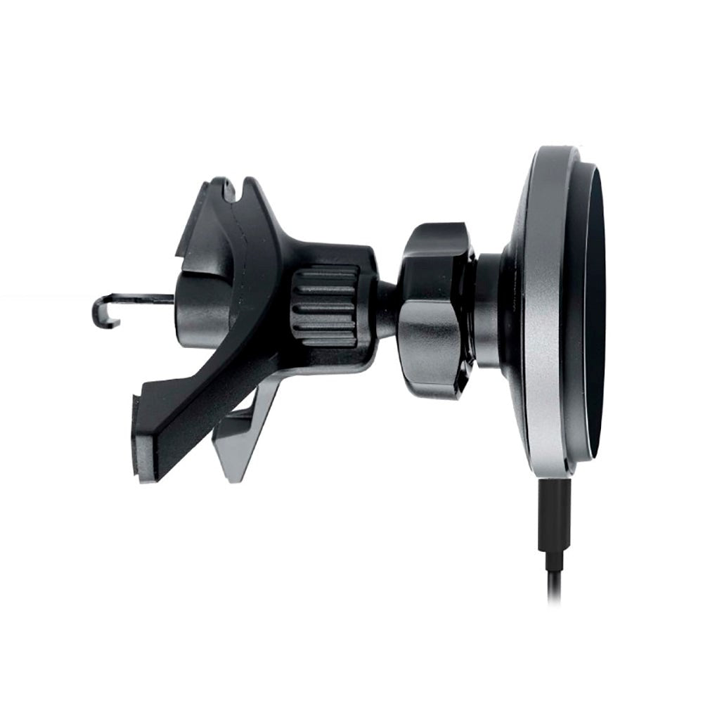 SBS Snap Charge Mobilholder for bilventilasjon m. Trådløs lading 15W - MagSafe-kompatibel - Svart