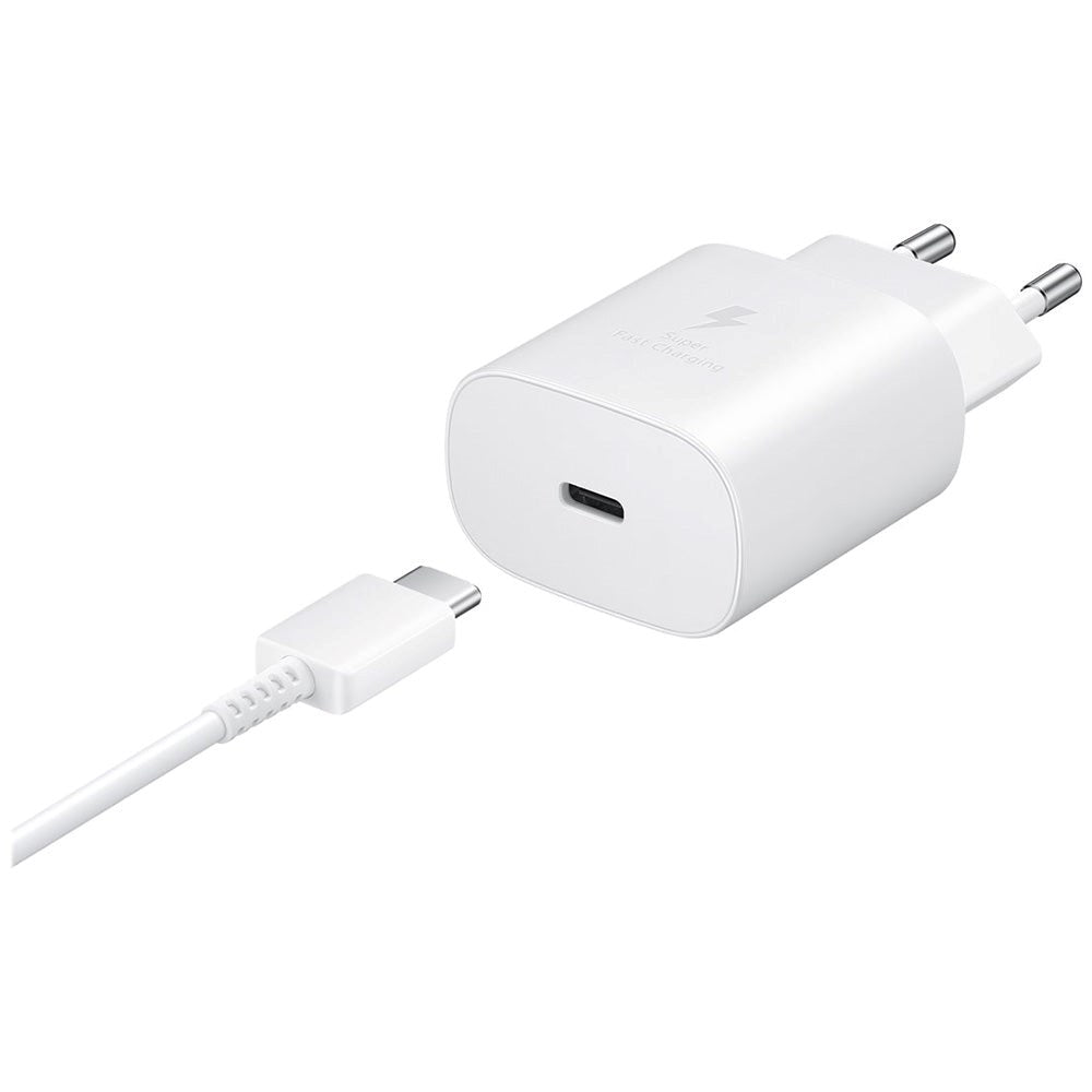 Samsung Super Fast Charge Travel Adapter 25W m. USB-C Kabel - Hvid