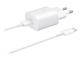 Samsung Super Fast Charge Travel Adapter 25W m. USB-C Kabel - Hvid