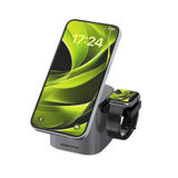 Mobile Origin Qi2 6-i-1 Multifunktionel Foldbar Trådløs Oplader - Sort