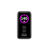 Mobile Origin PW21 Display Vægoplader GaN 140W med 2x USB-C + 1x USB-A - Sort