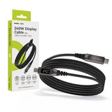 Mobile Origin USB-C til USB-C Kabel -240W - Display - 1.5m - Sort