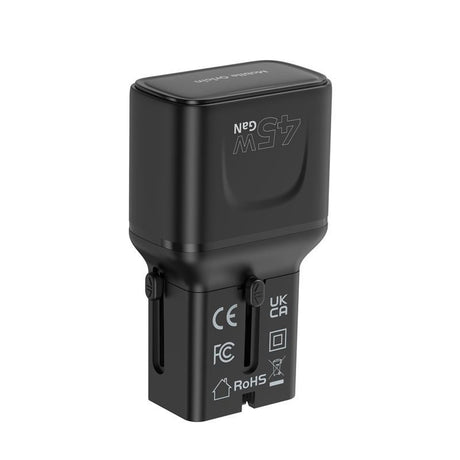 Mobile Origin PW26 Rejseadapter 45W EU / US / UK / AU - Sort