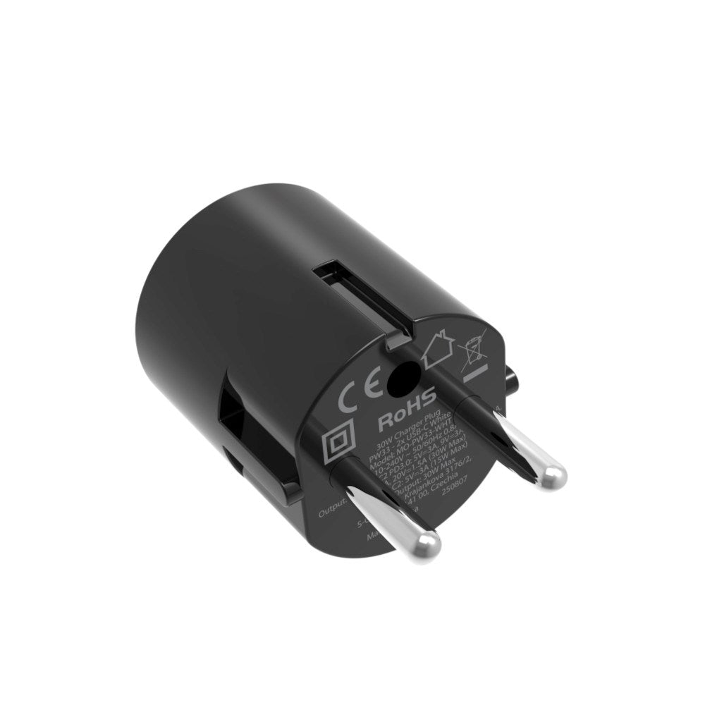 Mobile Origin Hurtig Vægoplader 30W 2 x USB-C - Sort