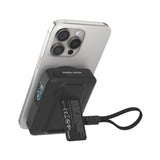 Mobile Origin Powerbank - 10.000mAh - Trådløs Opladning - Indbygget USB-C Kabel - MagSafe / Qi2 Kompatibel - Sort