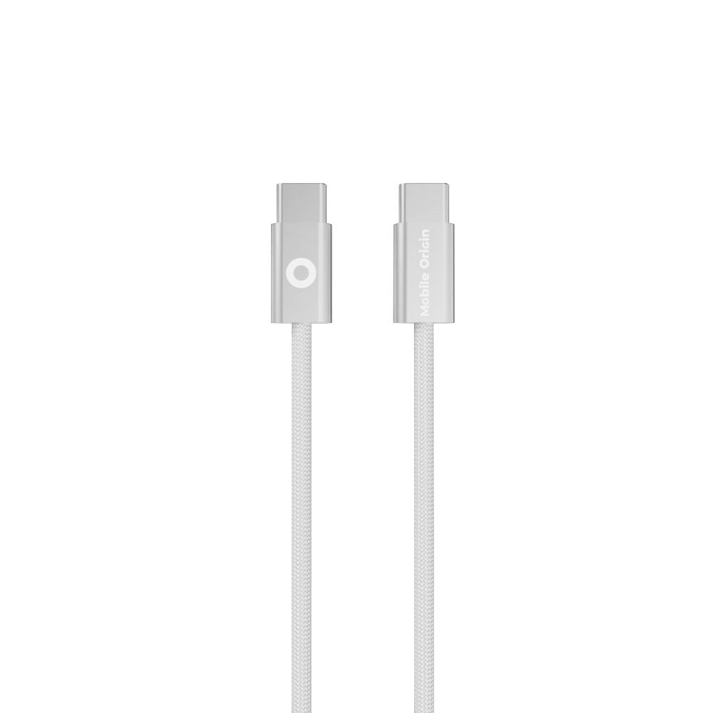 Mobile Origin UltraSlim Kabel - USB-C til USB-C - 60W - 1m - Hvid