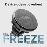 SBS FrozenCharge magnetisk mobilholder for bil m. Trådløs lading 15W - Sort