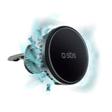 SBS FrozenCharge magnetisk mobilholder for bil m. Trådløs lading 15W - Sort