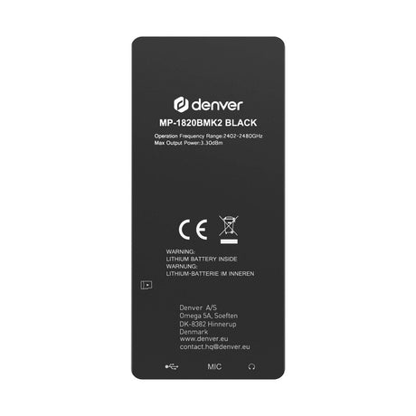 Denver MP4-Afspiller inkl. 4GB - Sort