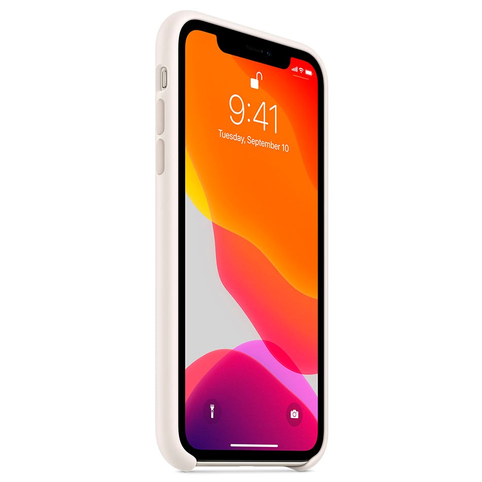 Original Apple iPhone 11 Silikone Cover (MWVX2ZM/A) - Hvid