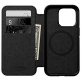 iPhone 14 Pro Nomad Modern Leather Folio Cover - MagSafe-kompatibel - Svart