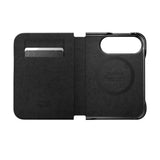 iPhone Duo Nomad Traditional Horween Leather Folio Flip Cover - MagSafe Kompatibel - Black
