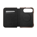iPhone Duo Nomad Traditional Horween Leather Folio Flip Cover - MagSafe Kompatibel - Rustic Brown