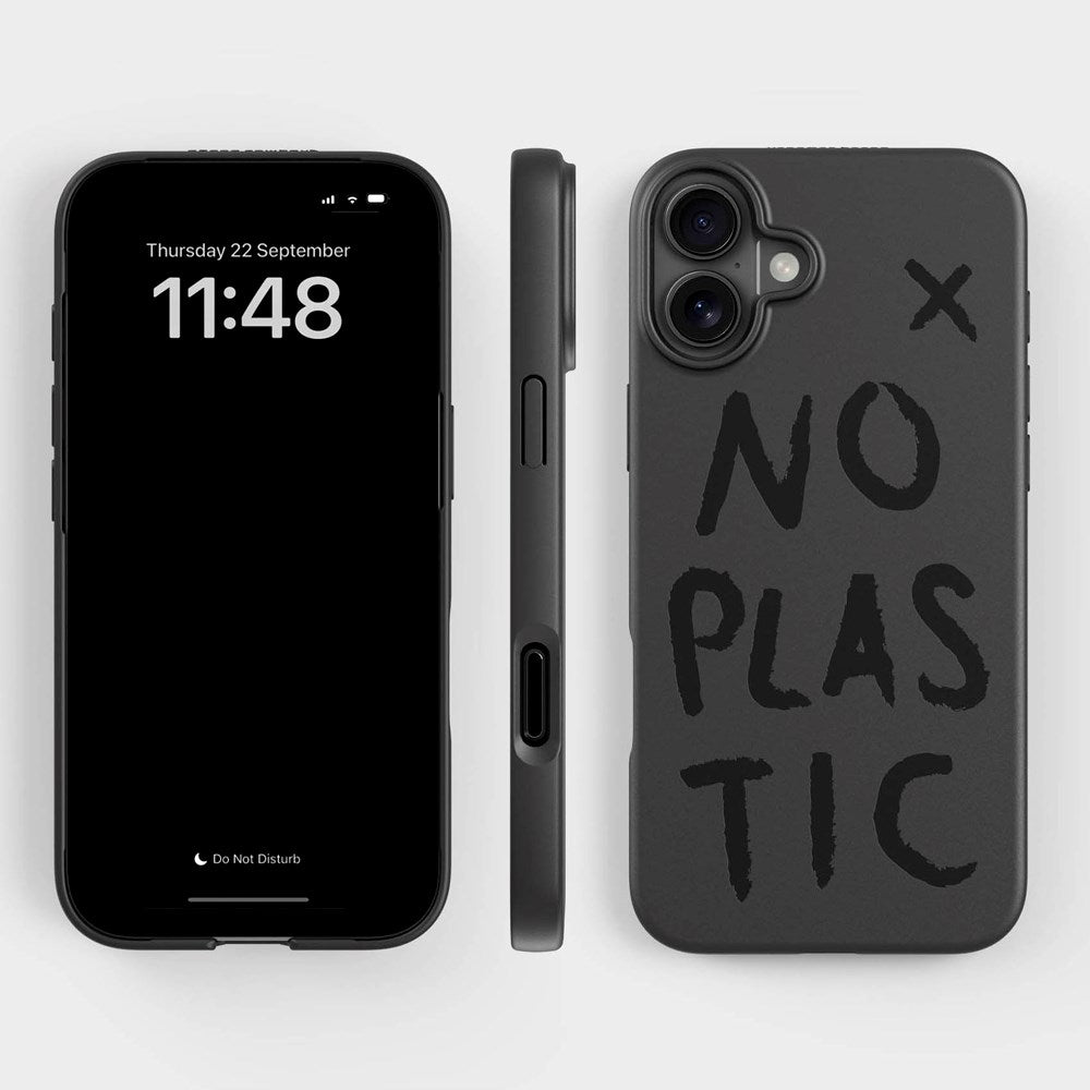 agood company iPhone 16 Plus PLNTPRTCT-deksel - svart / uten plast