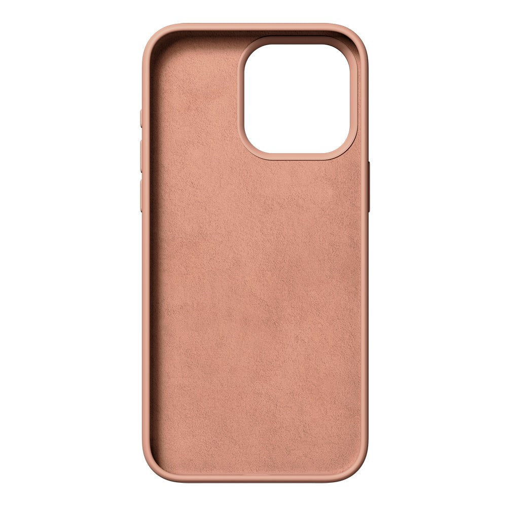 Nudient iPhone 15 Pro Base Silikondeksel - Peach Orange