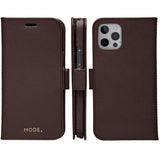Dbramante1928 iPhone 12/12 Pro New York 2-i-1 flippdeksel i skinn - brun