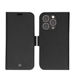 Dbramante1928 iPhone 14 Pro New York 2-i-1 flippdeksel i skinn - svart