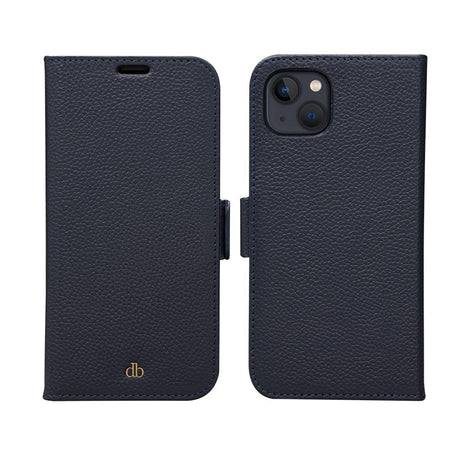 Dbramante1928 iPhone 13 New York 2-i-1 flip-deksel i skinn - blå
