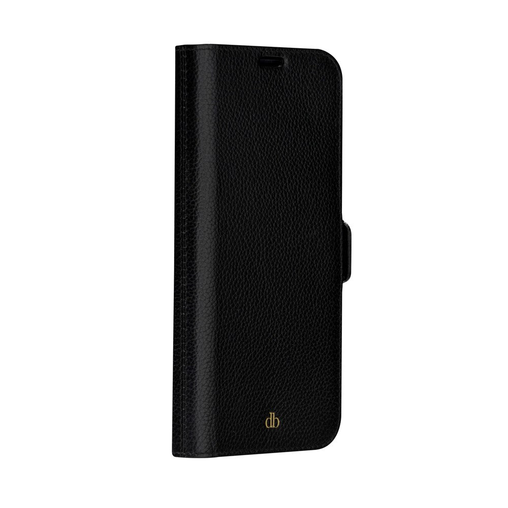iPhone 14 Plus - dbramante1928 New York 2-i-1 Ægte Læder Flip Cover - Night Black