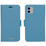 Dbramante1928 iPhone 11 New York 2-i-en Læder Flipcover - Blå