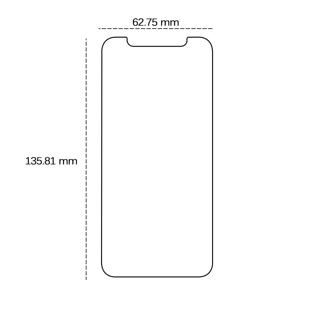 iPhone 11 Pro / X / XS TFO Hærdet Beskyttelsesglas - Gennemsigtig
