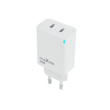Maxlife Vægoplader- 45W - 2 x USB-C - Hvid