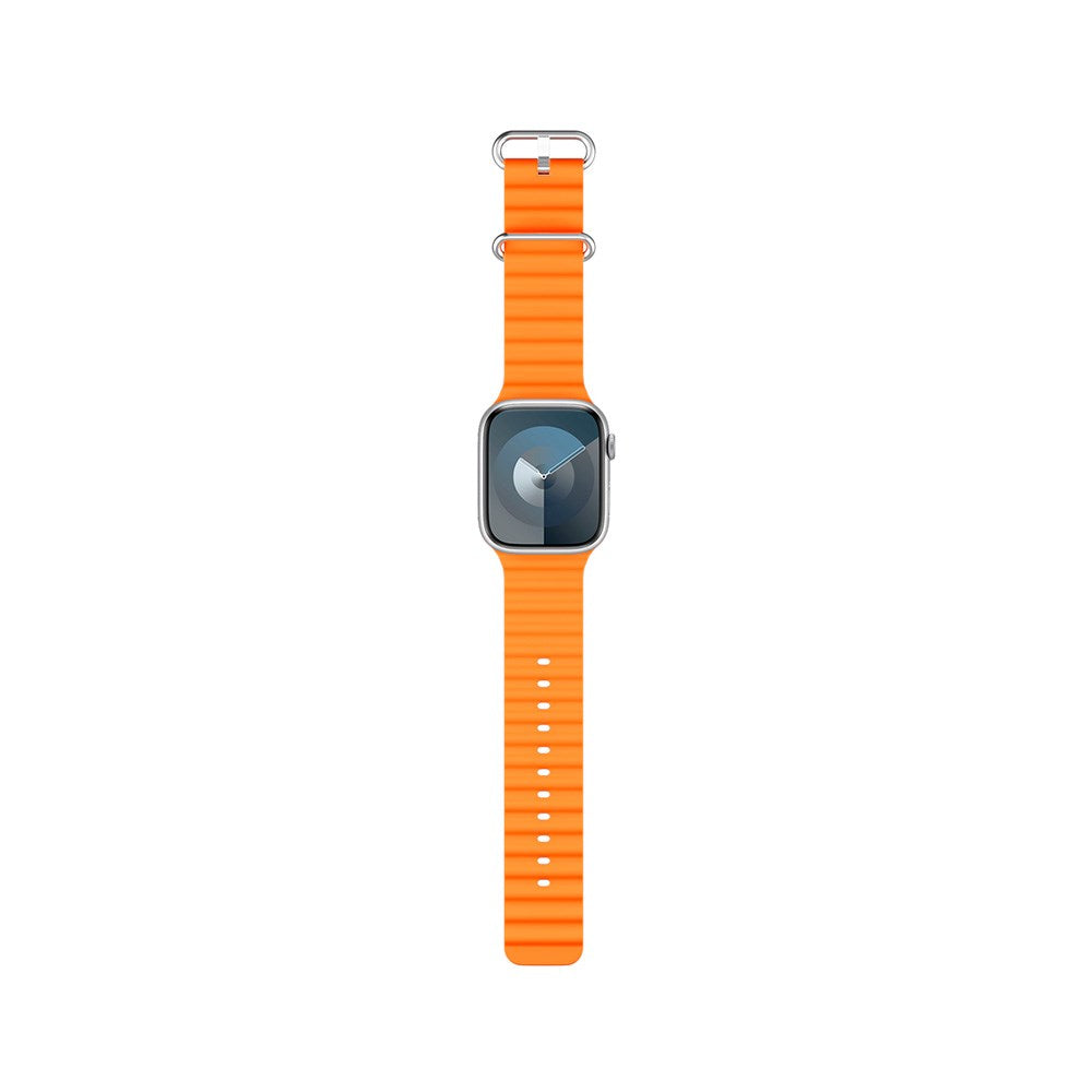 Apple Watch (38/40/SE/41/42 mm) Epico Ocean Silikonklokkerem - oransje