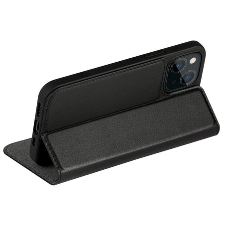 iPhone 13 dbramante1928 Oslo Ultra-Slim Leather Flip Cover m. Lommebok - Svart