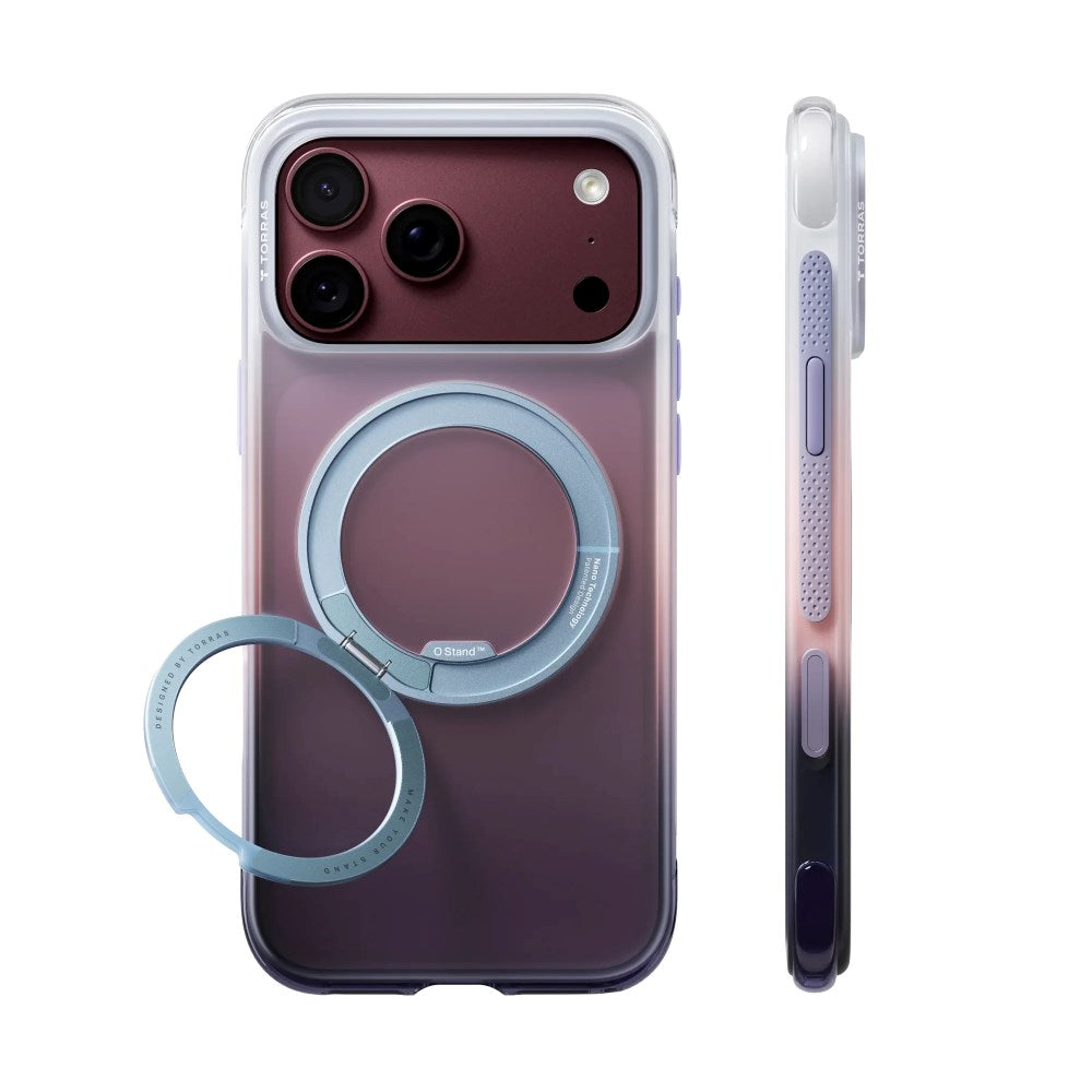 iPhone 18 Pro / 17 Pro TORRAS O3 Air Gradient Bagside Cover - MagSafe Kompatibel - Sierra Dusk