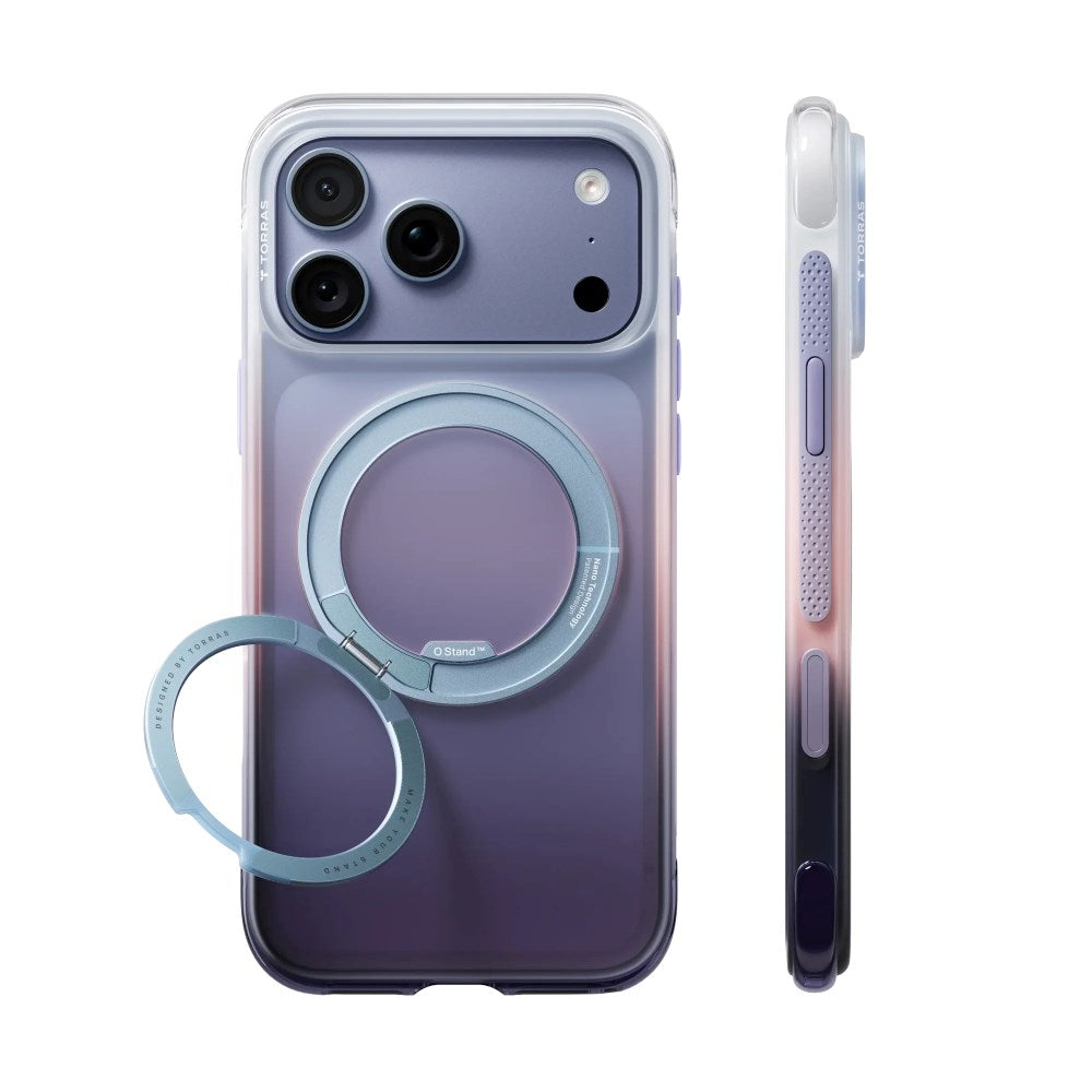 iPhone 18 Pro / 17 Pro TORRAS O3 Air Gradient Bagside Cover - MagSafe Kompatibel - Sierra Dusk