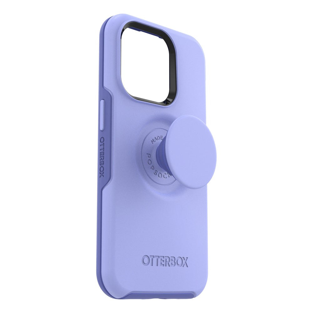 OTTERBOX + POPSOCKETS Symmetry Series iPhone 14 Pro Craftsman Cover m. Innebygd PopGrip - Lilla