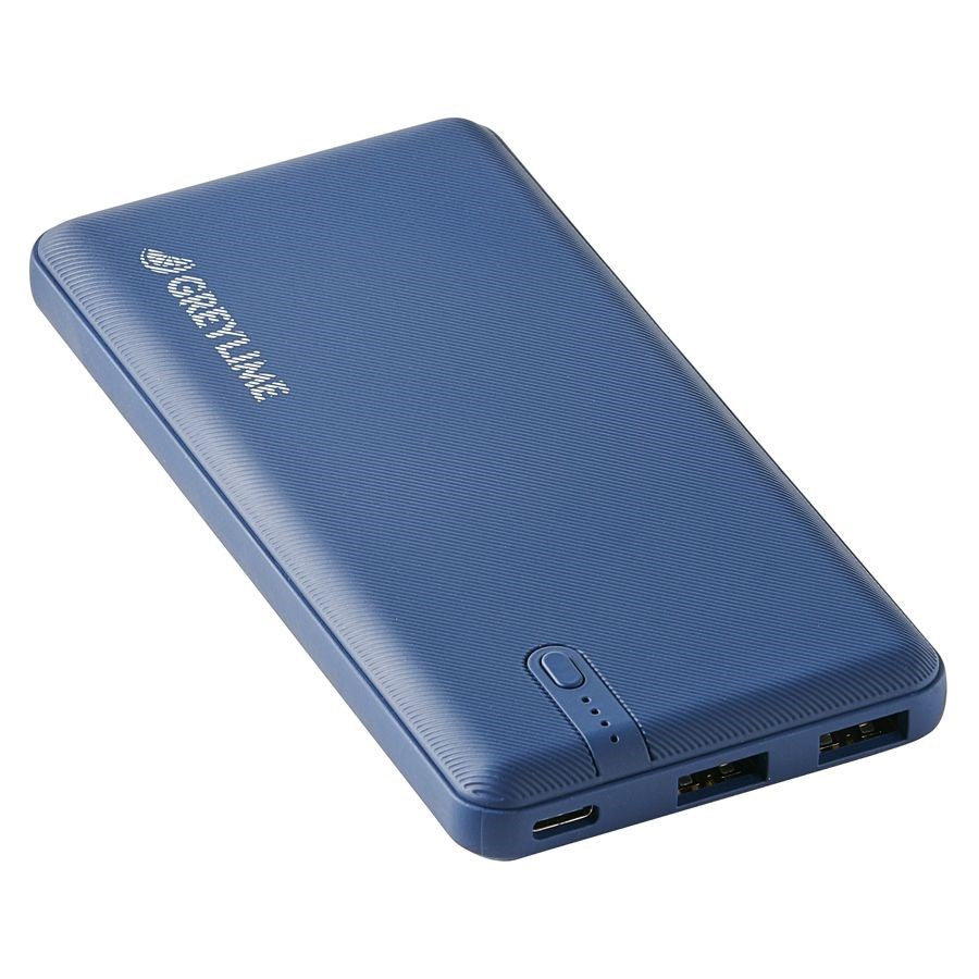 GreyLime Ocean 12W 10 000 mAh - PowerBank 2x USB-A - Blå