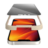 iPhone 14 / 13 / 13 Pro PanzerGlass AntiBacterial Ultra Wide Fit skjermbeskytter - Personvern - EasyAligner - Diamantstyrke - Gjennomsiktig