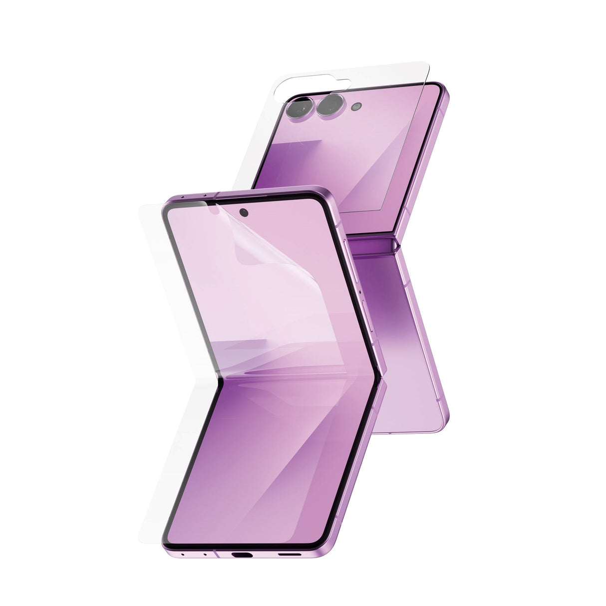 Samsung Galaxy Z Flip8 PanzerGlass® Skærmbeskyttelse & Beskyttelsesfilm - Gennemsigtig